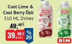 DİMES COOL LİME & COOL BERRY ÖZÜ 310 ML DİMES COOL LİME & COOL BERRY ÖZÜ 310 ML